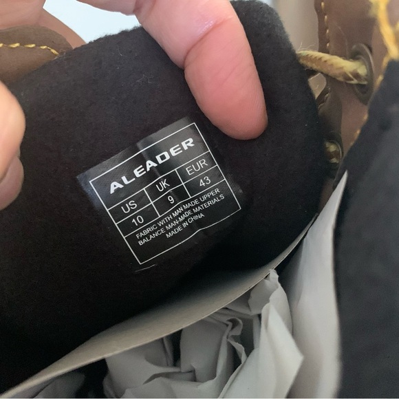 Aleader Mens Waterproof Duck Ankle Boots Lace Up US 10 M NEW - Picture 6 of 9